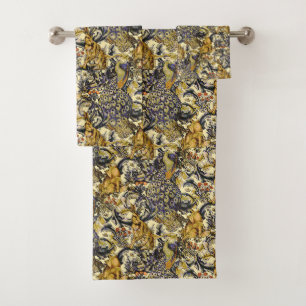 William * Morris Kaninchen Wolf Pfau Handtuch Badhandtuch Set