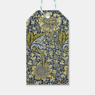 William Morris Kennet Blumentangete Blau Gold Geschenkanhänger