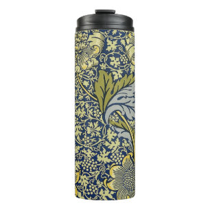 William Morris Kennet Blumentangete Blau Gold Thermosbecher