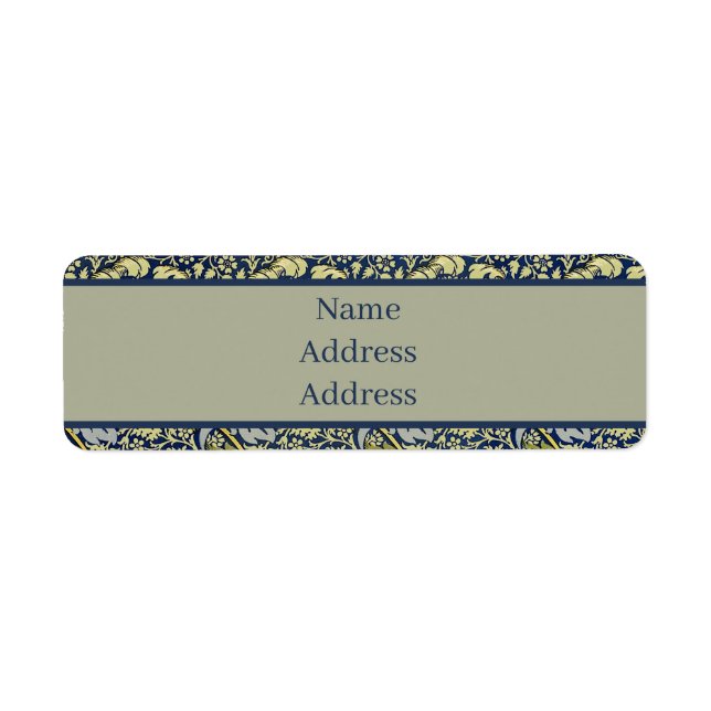 William Morris Kennet Floral Wallpaper Blue (Vorne)