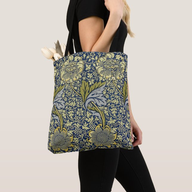 William Morris Kennet Floral Wallpaper Blue Tasche (Von Nahem)