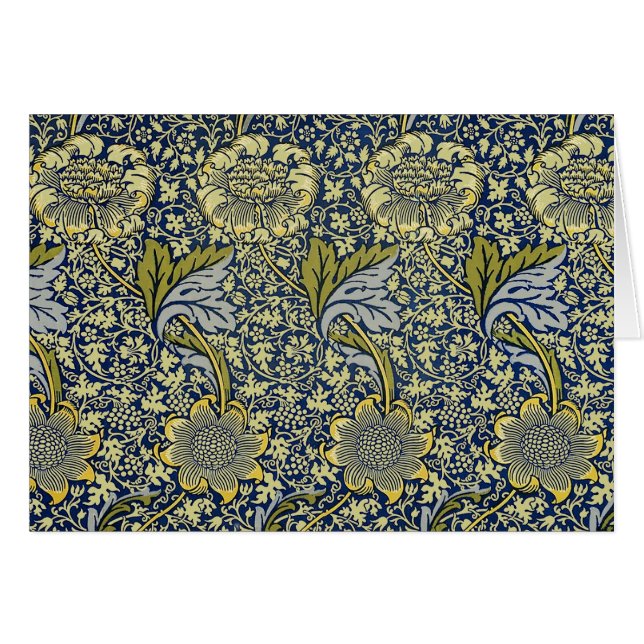 William Morris Kennet Fond d'écran Floral Bleu (Devant horizontal)