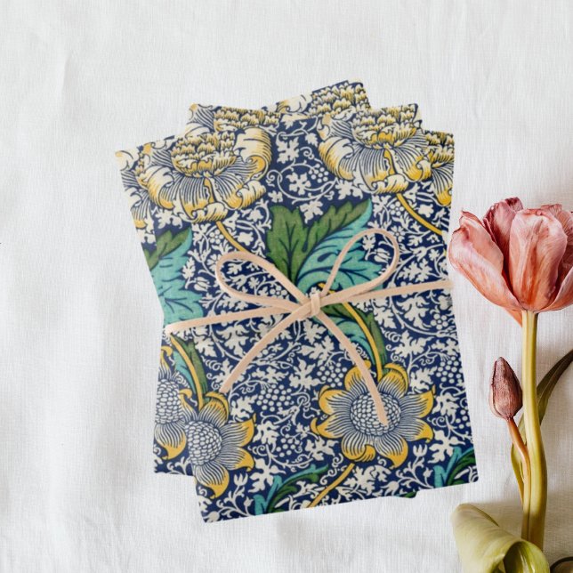 William Morris Kennet Papier d'emballage bleu (Créateur téléchargé)