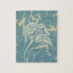 William Morris Klassische Tulpe Blaue Blüten
