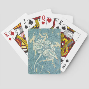 William Morris Klassische Tulpe Blaue Blüten Spielkarten