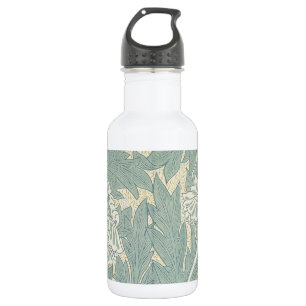 William Morris Klassische Tulpe Blaue Blüten Trinkflasche
