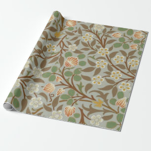 William Morris Kleeblatt Botanische Blume Geschenkpapier