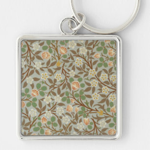 William Morris Kleeblatt Botanische Blume Schlüsselanhänger