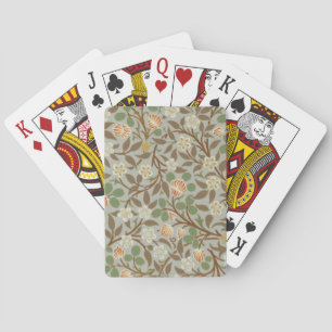 William Morris Kleeblatt Botanische Blume Spielkarten