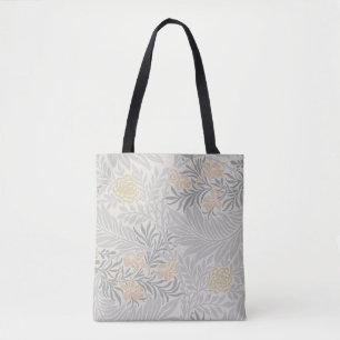William Morris Korallen- und Salbeigrünes Rittersp Tasche