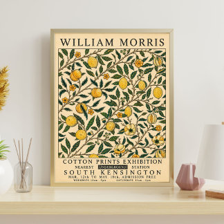 William Morris Kunstwerk | Botanischer Blumenprint Poster