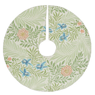 William Morris Larkspur Blumenmuster Polyester Weihnachtsbaumdecke