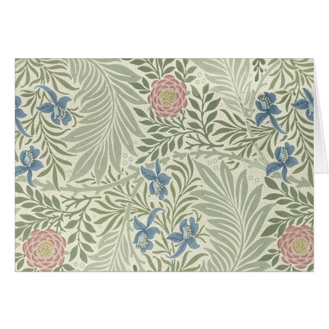 William Morris Larkspur Floral Wallpaper (Vorderseite (Horizontal))