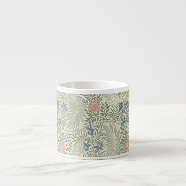 William Morris Larkspur Floral Wallpaper Espressotasse (Vorderseite)