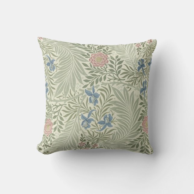William Morris Larkspur Floral Wallpaper Kissen (Vorderseite)