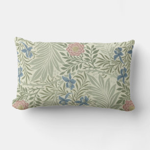 William Morris Larkspur Floral Wallpaper Lendenkissen