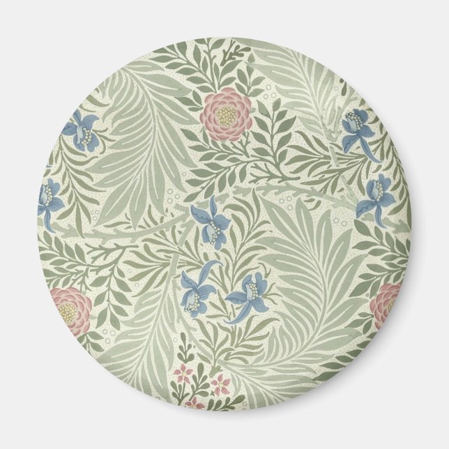 William Morris Larkspur Floral Wallpaper Magnet (Vorne)