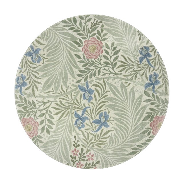 William Morris Larkspur Floral Wallpaper Schneidebrett (Vorderseite)