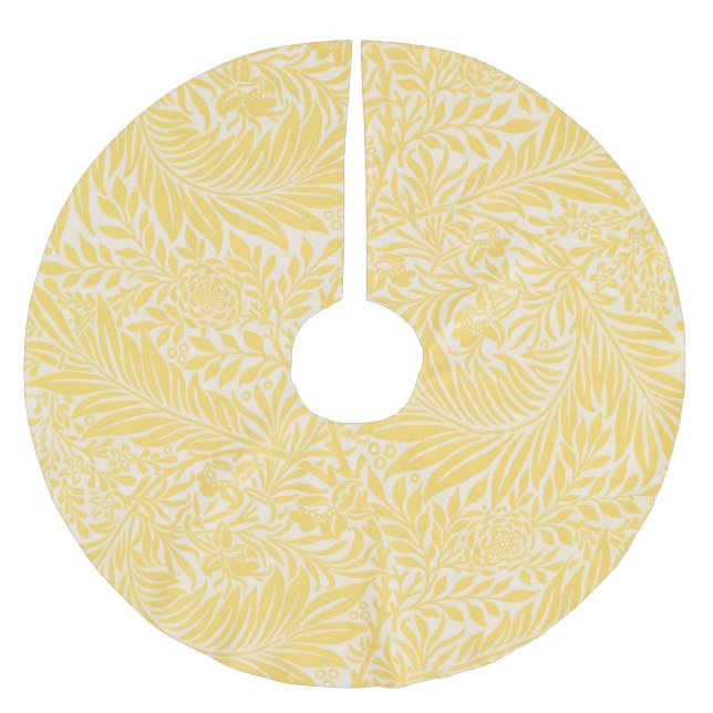 William Morris - Larkspur Leaves & Flower Pattern Polyester Weihnachtsbaumdecke (Vorderseite)