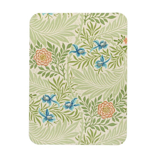 William Morris Larkspur Muster Magnet (Vertikal)