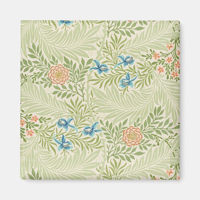 William Morris Larkspur Muster Magnet (Vorne)