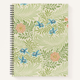 William Morris Larkspur Muster Notizbuch