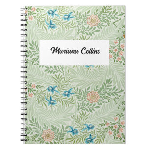 William Morris Larkspur Personalisiert Notizblock