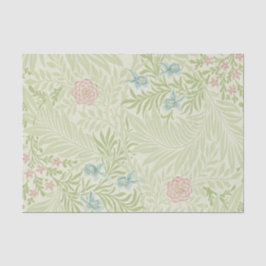 William Morris - Larkspur - Rosa Blume und Blätter Seidenpapier
