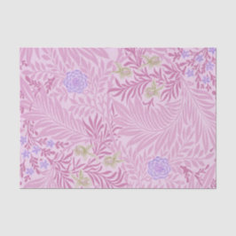 William Morris - Larkspur - Rosa Blume und Blätter Seidenpapier