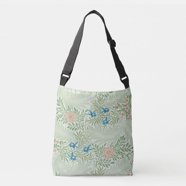 William Morris Larkspur Tragetaschen Mit Langen Trägern (Vorderseite)