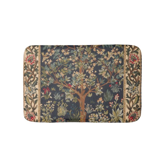 William Morris - Lebensbaum Badematte (Vorderseite)