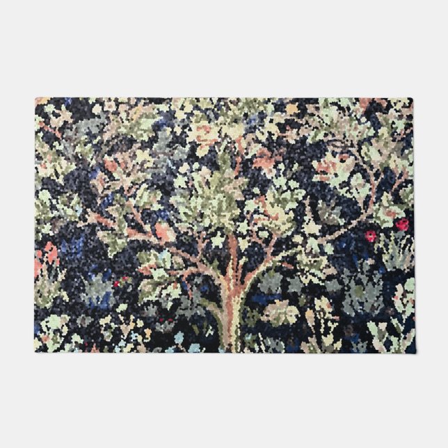 William Morris Lebensbaum-Türmatte Fußmatte (Vorderseite)