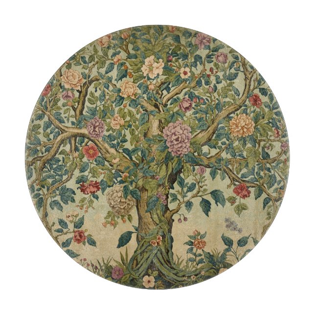 William Morris Lebensbaum Vintage Pre-Raphaelite Schneidebrett (Vorderseite)