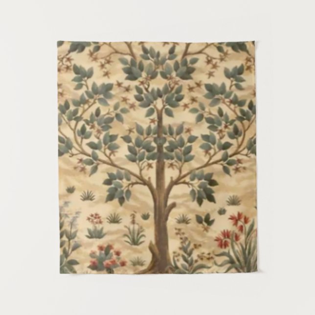 William Morris Lebensbaum Wandteppich (Vorderseite)