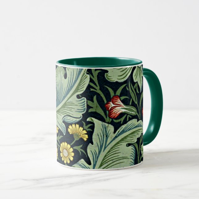 William Morris - Leicester, Blumenmuster Tasse (VorderseiteRechts)