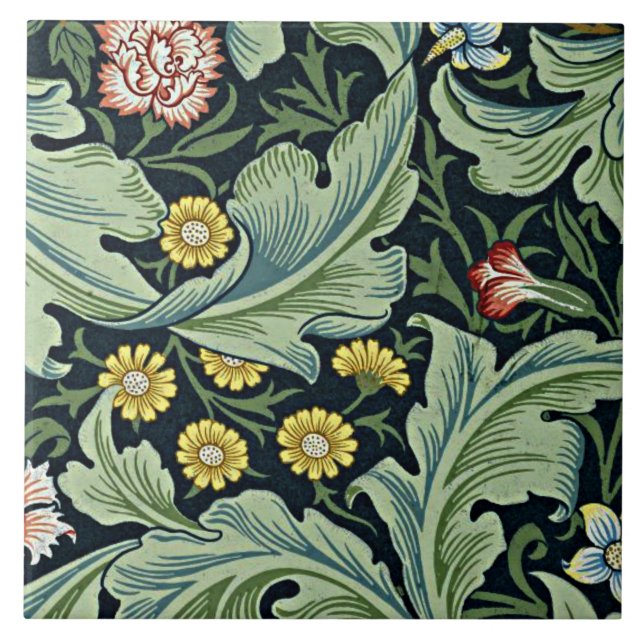 William Morris - Leicester Keramik Tile Fliese (Vorderseite)