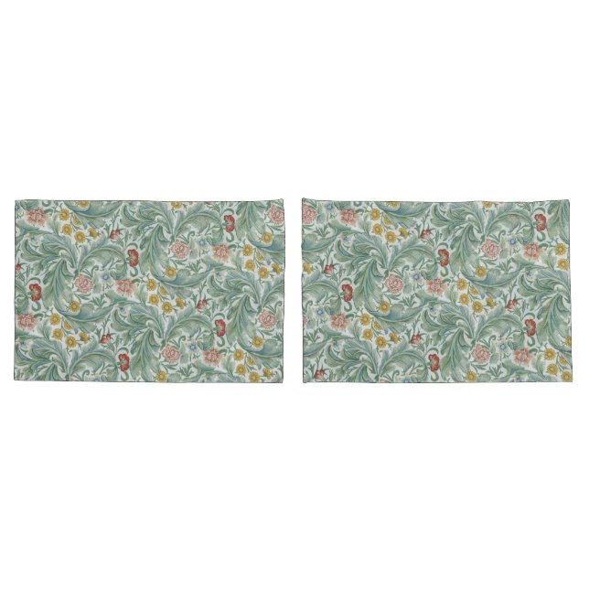 William Morris Leicester Verlasse Blume Carnation Kissenbezug (Rückseite-Set)
