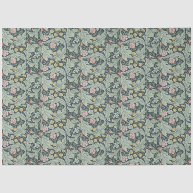 William Morris Leicester Verlasse Blume Carnation Seidenpapier (Vorderseite)