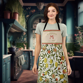 William Morris Lemons Frucht Nouveau Pomegranat Schürze