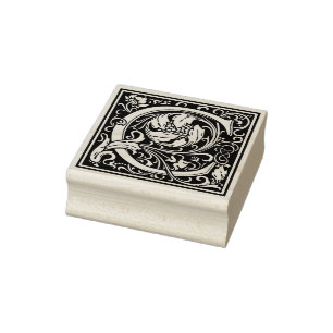William Morris Letter C Gummistempel