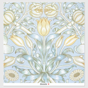 William Morris Lilie- und Granatapfel-Blumenmuster Aufkleber