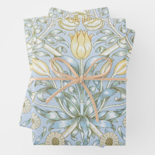 William Morris Lilie- und Granatapfel-Blumenmuster Geschenkpapier Set