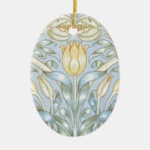William Morris Lilie- und Granatapfel-Blumenmuster Keramik Ornament