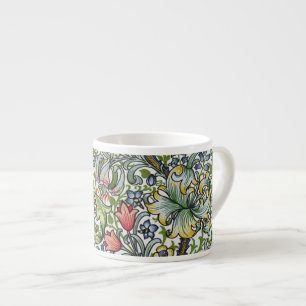 William Morris-Lilien-Blumenchintz-Muster-Espresso Espressotasse