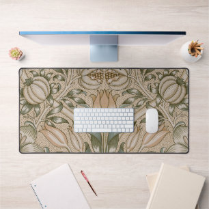 William Morris Lilien- und Granatapfel-Blumenmuste Schreibtischunterlage