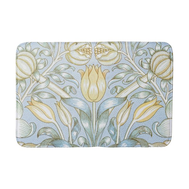 William Morris Lily and Pomegranate Blume Pattern Badematte (Vorderseite)
