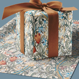 William Morris Lily Art Nouveau Blumenmuster Geschenkpapier