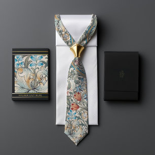 William Morris Lily Art Nouveau Blumenmuster Krawatte