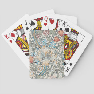 William Morris Lily Art Nouveau Cartes de jeu