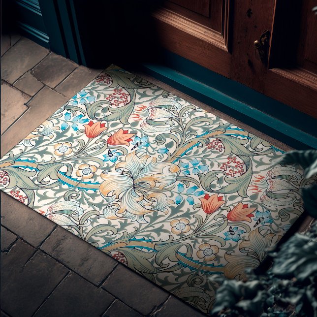 William Morris Lily Art Nouveau Floral Doormat Fußmatte (Von Creator hochgeladen)
